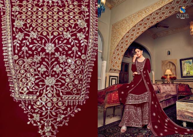 SARA MORNI New Exclusive Festive Wear Heavy Designer Salwar Suit Collection 